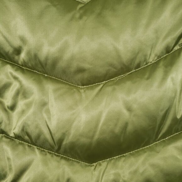 Eddie Bauer Vest Mens Small Neon Green Full Zip Goose Down Puffer Jacket Adult - Picture 9 of 12